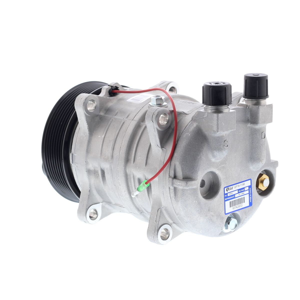 AMERICAN AIR - Compresor de AC TM16 8PK 12V 123MM M OREJAS MONOLITICO QUE.