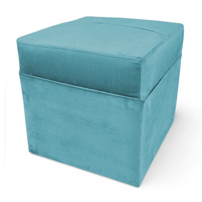 GENERICO - Pouf Murcia -  Felpa Turquesa