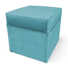 GENERICO - Pouf Murcia - Felpa Turquesa