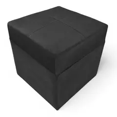 GENERICO - Pouf Murcia - Felpa Negro
