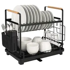 CASATUA - Secaplatos Escurridor de Platos Loza Inoxidable