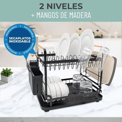 Imagen 2 del producto Secaplatos Escurridor de Platos Loza Inoxidable