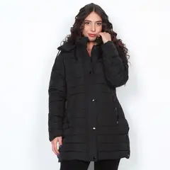 WADOS - PARKA LARGA MANGA LARGA CON CAPUCHA SOLIDA