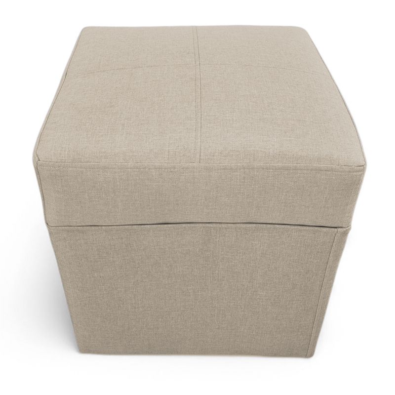 GENERICO - Pouf Murcia -  Tela Lino Beige
