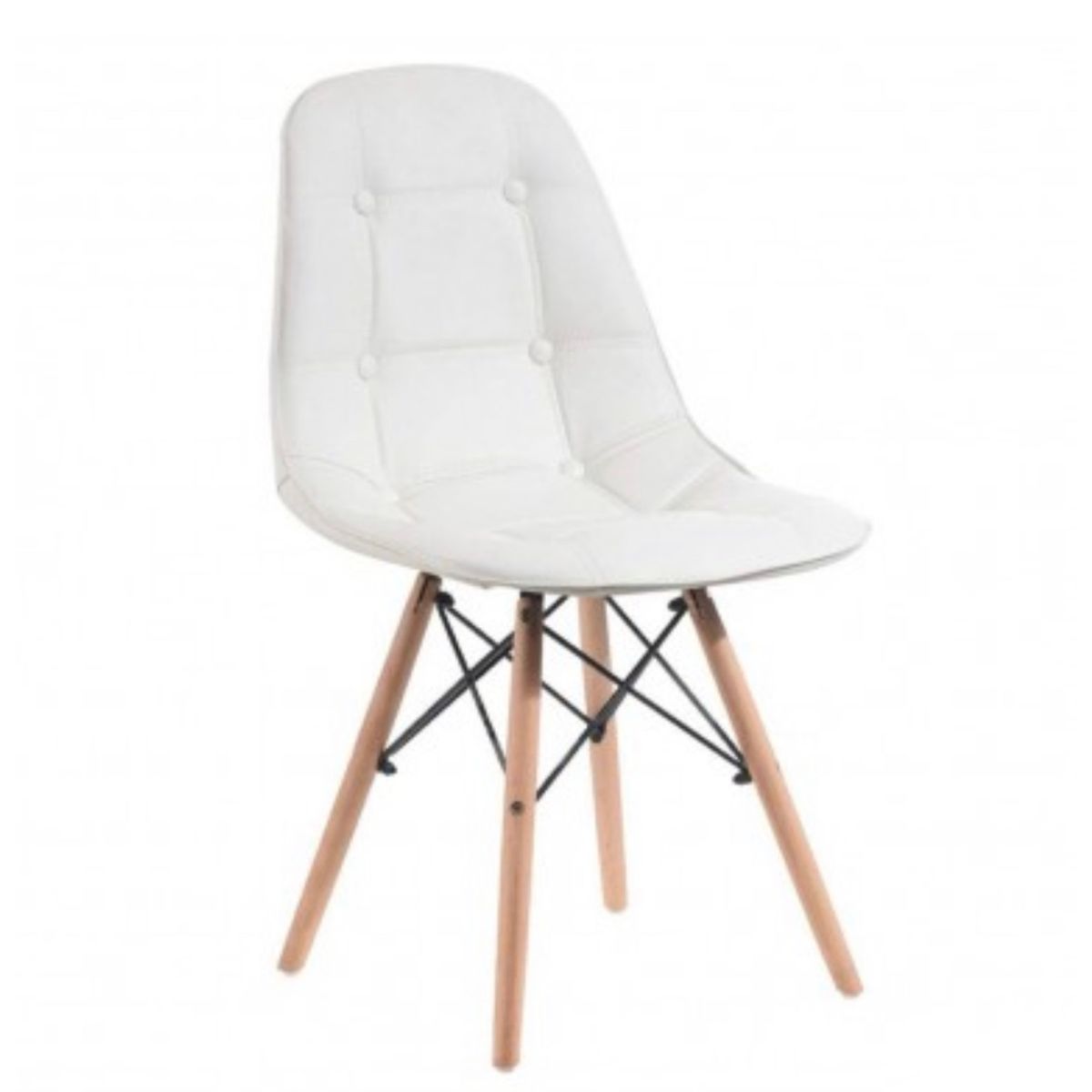 HABITA2 CHILE - Silla Buckle Eames Acolchada - Blanco