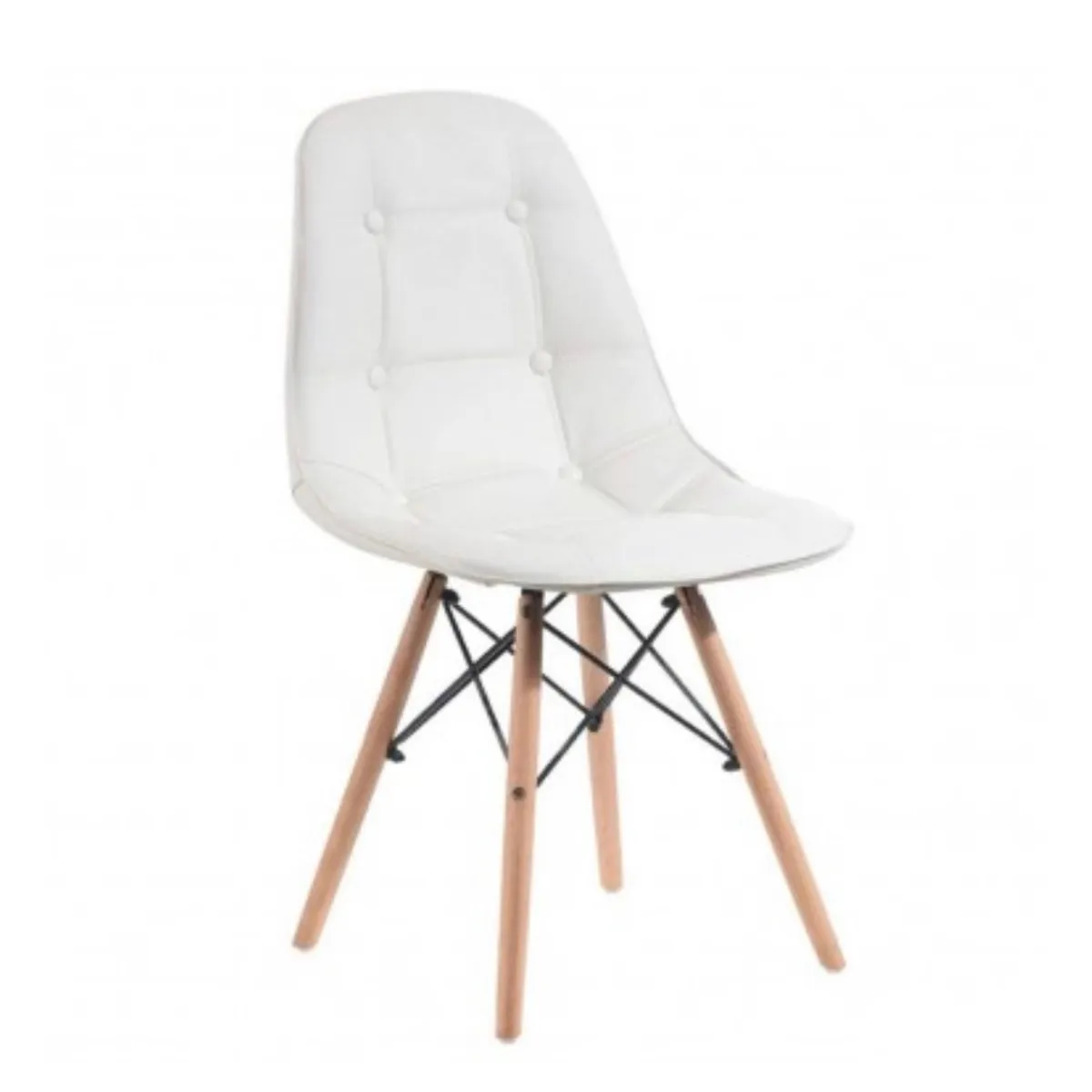 HABITA2 CHILE - Silla Buckle Eames Acolchada - Blanco