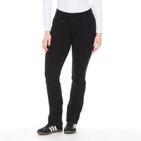 CALZA PONTE RECTO CON PRETINA ANCHA DOS BOTONES