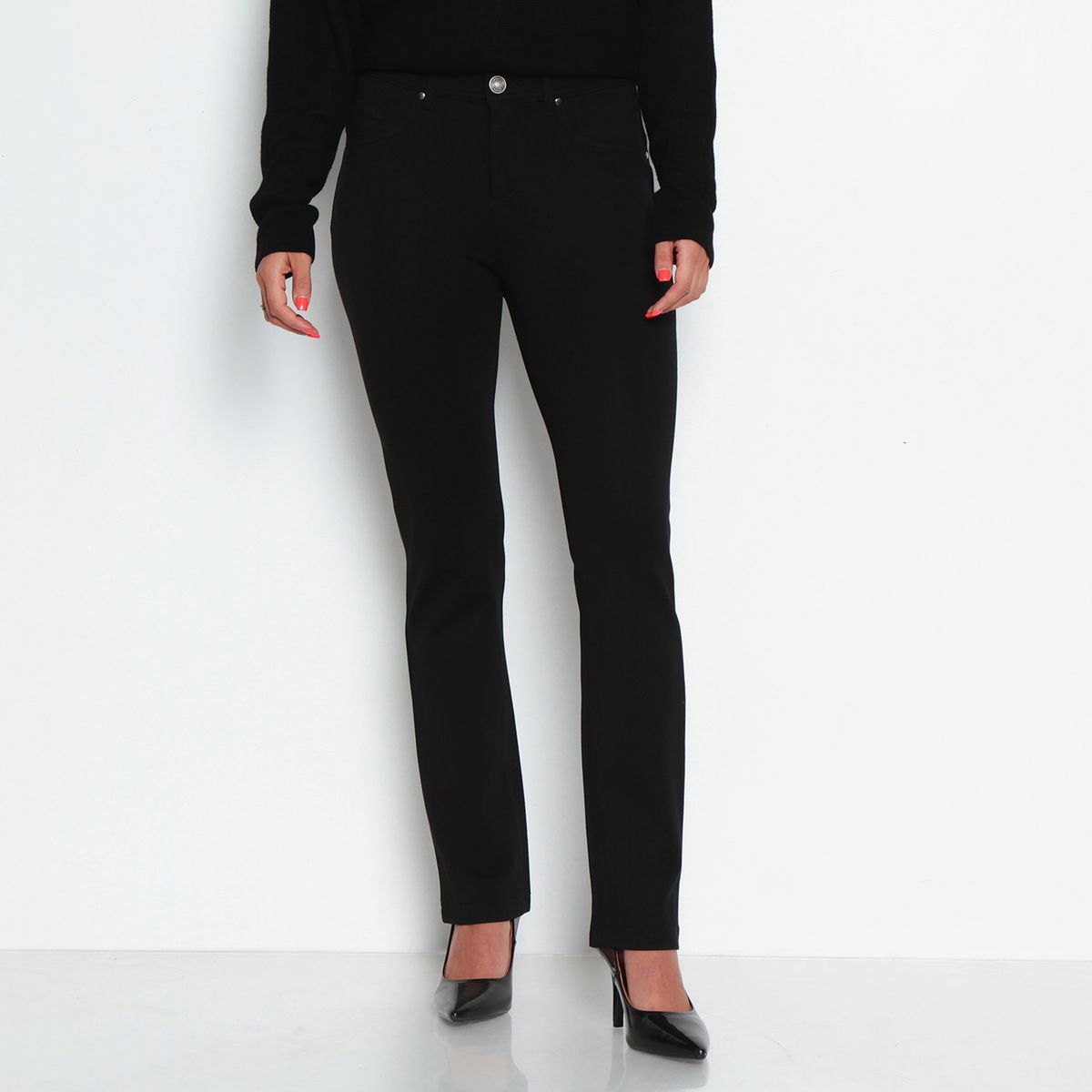 WADOS - PONTE RECTO PRETINA UN BOTON BASICA CON BOLSILLO FALSO