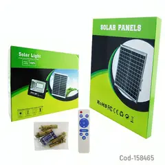 GENERICO - PROYECTOR SOLAR LED 500 WATT PVC CON PANEL 25X22CM