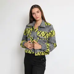 NATALIA SEGUEL - Chaqueta Antonia Gris Amarillo