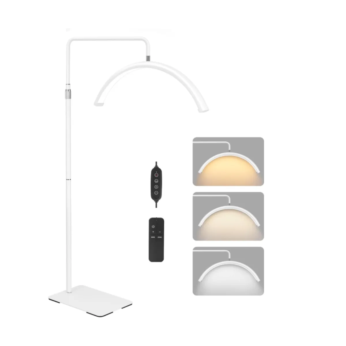 GENERICO - Lampara Led Media Luna Estética Para Pestañas Cejas Hogar BLANCO