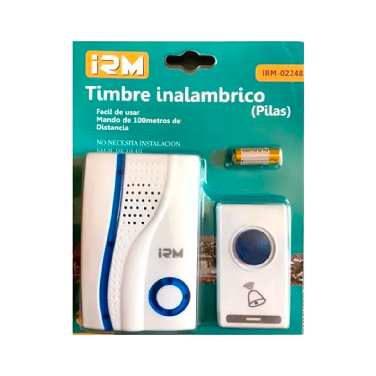 GENERICO - Timbre Inalámbrico Portátil Sin Cables Fácil Instalación