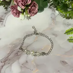 GENERICO - Pulsera Cadena Plateada