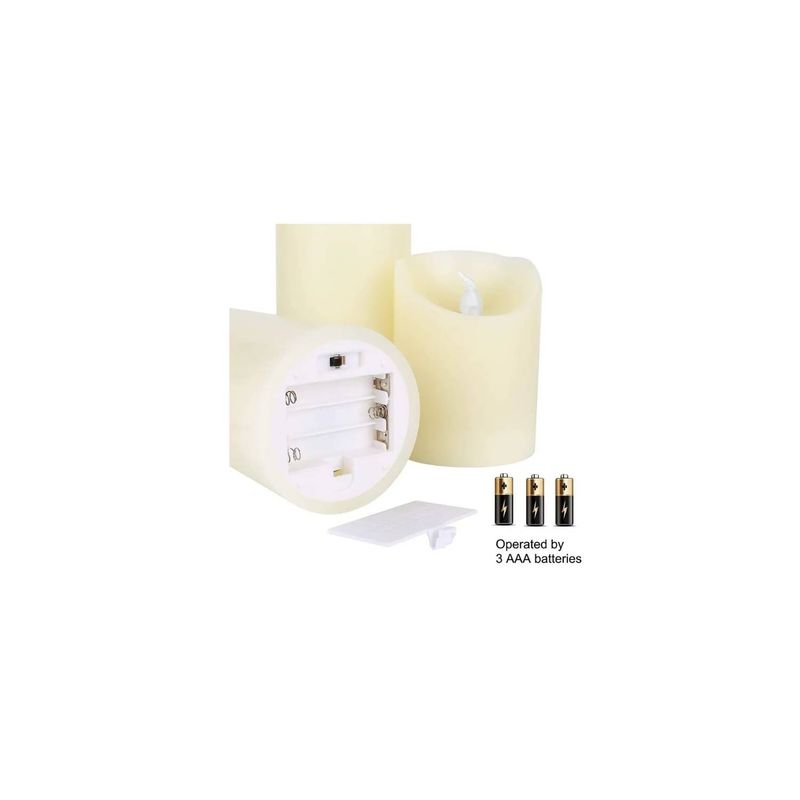 MOVI - SET 3 VELAS LED DECORATIVAS CON CONTROL