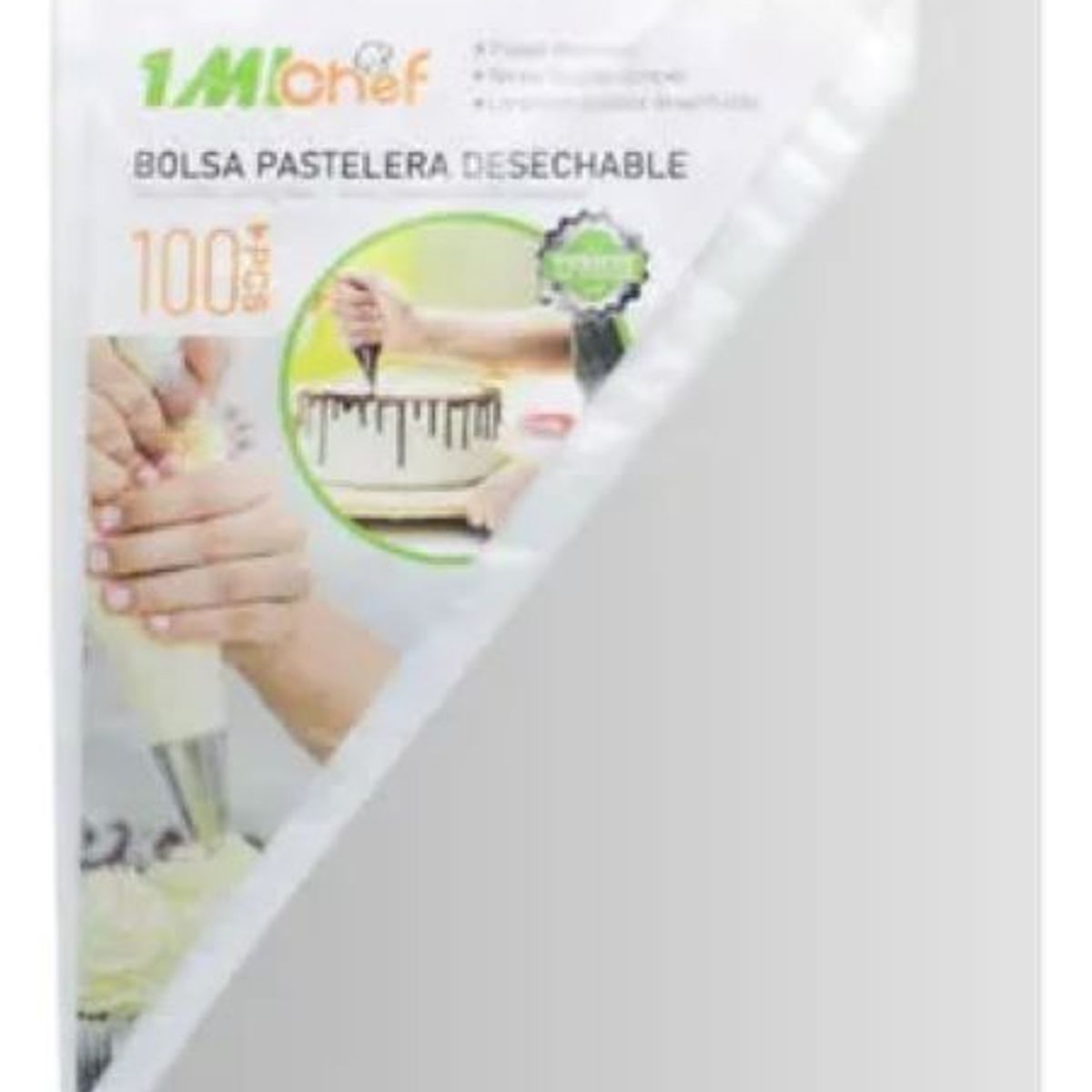 GENERICO - Set De 100 Mangas De Reposteria Desechable 30x36x21cm