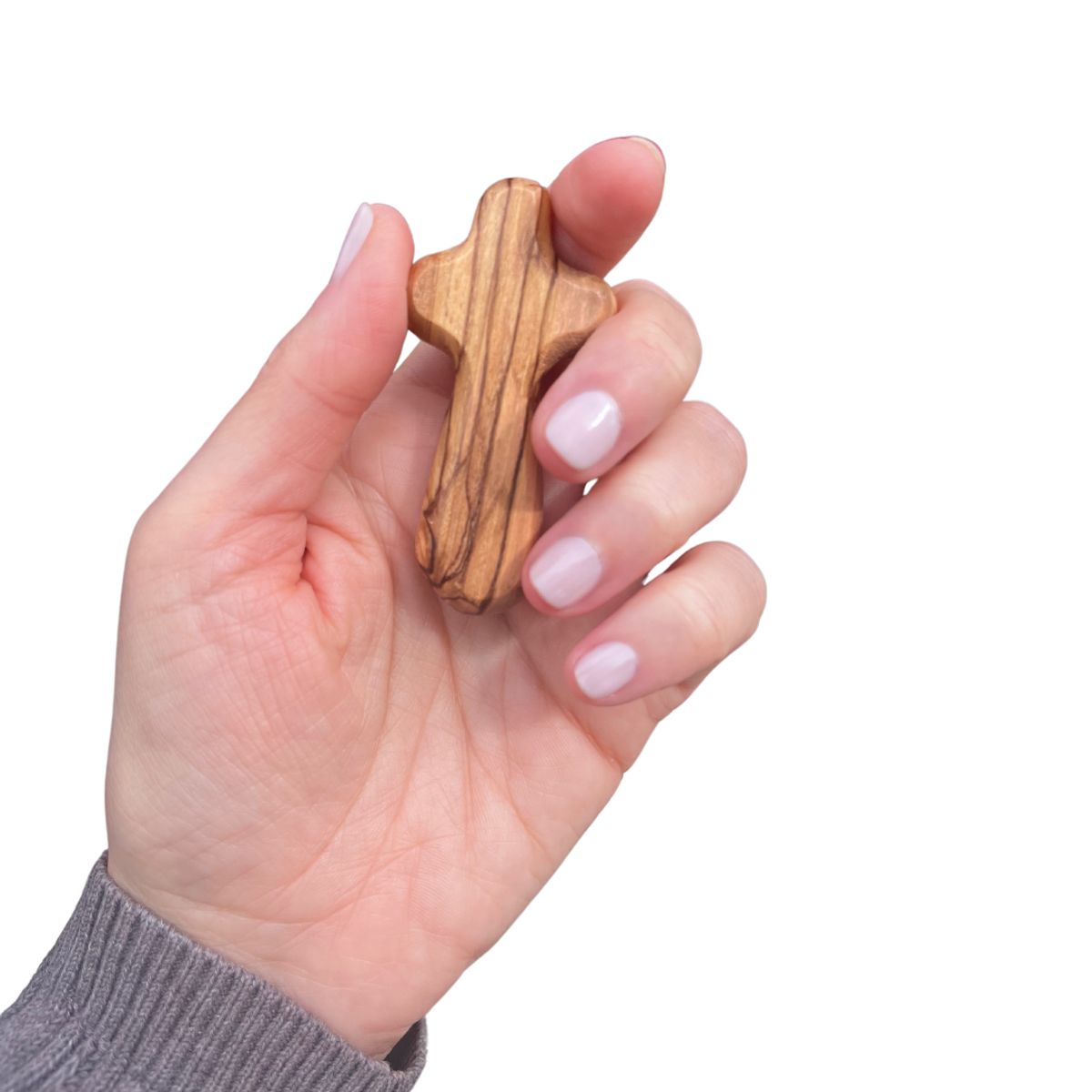 TESORO DEL CIELO - Cruz del Consuelo en madera de olivo de Tierra Santa