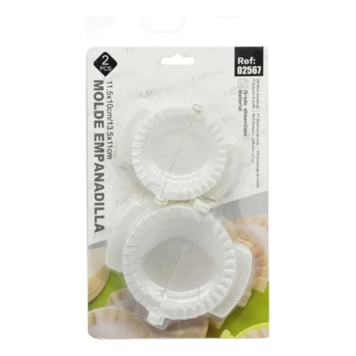 GENERICO - Set De 2 Moldes Para Empanadas