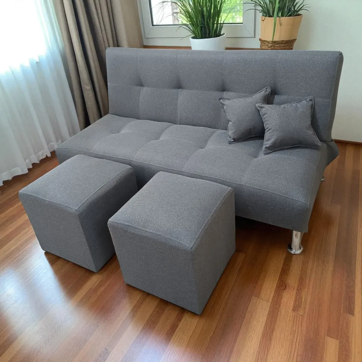 GENERICO - Futón Sally Gris Shuamby