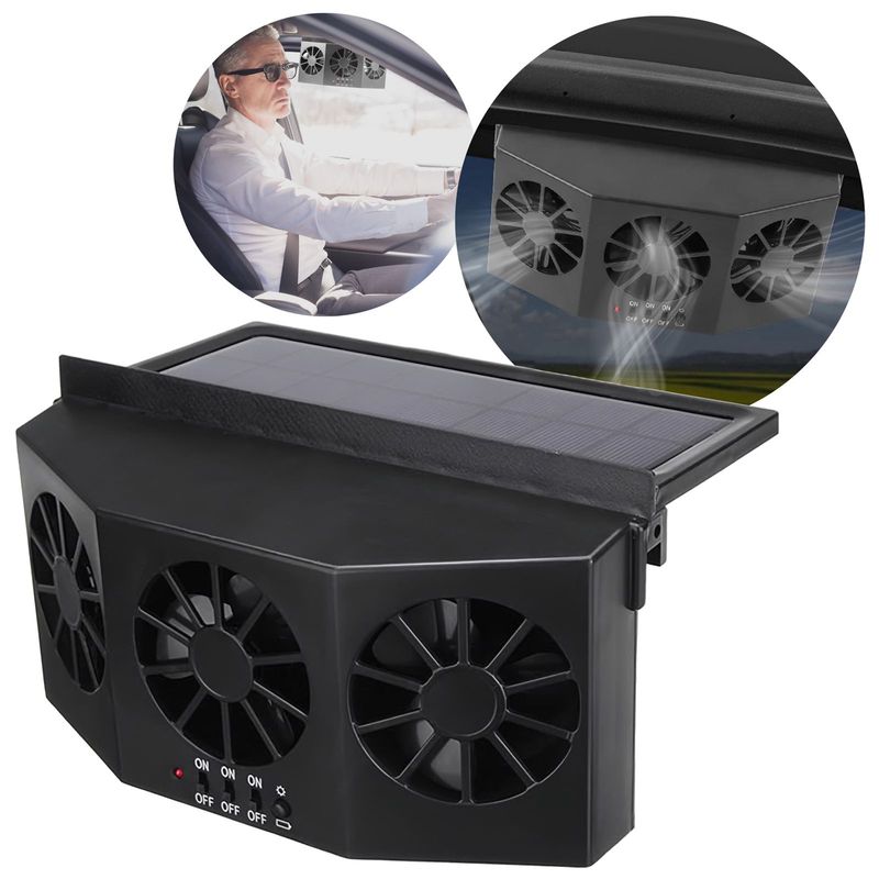 MOVI - Ventilador Extractor de Aire Energía Solar para Autos