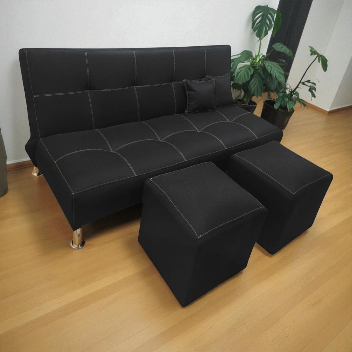 GENERICO - Futón Sally Negro