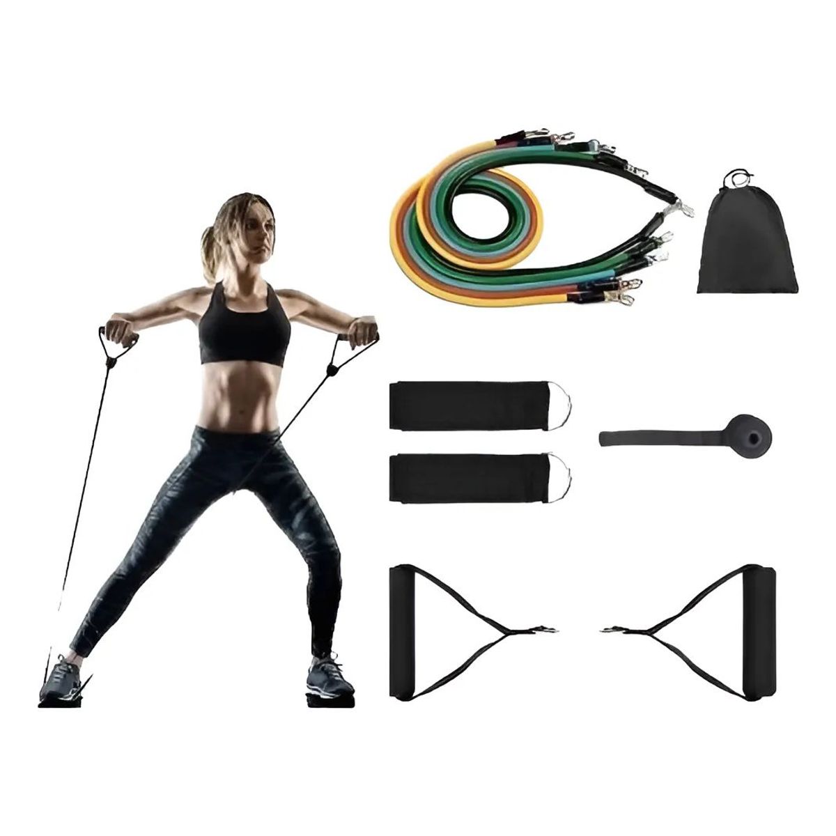 MOVI - Kit Bandas Tubulares De Resistencia Ejercicios Multifuerzas