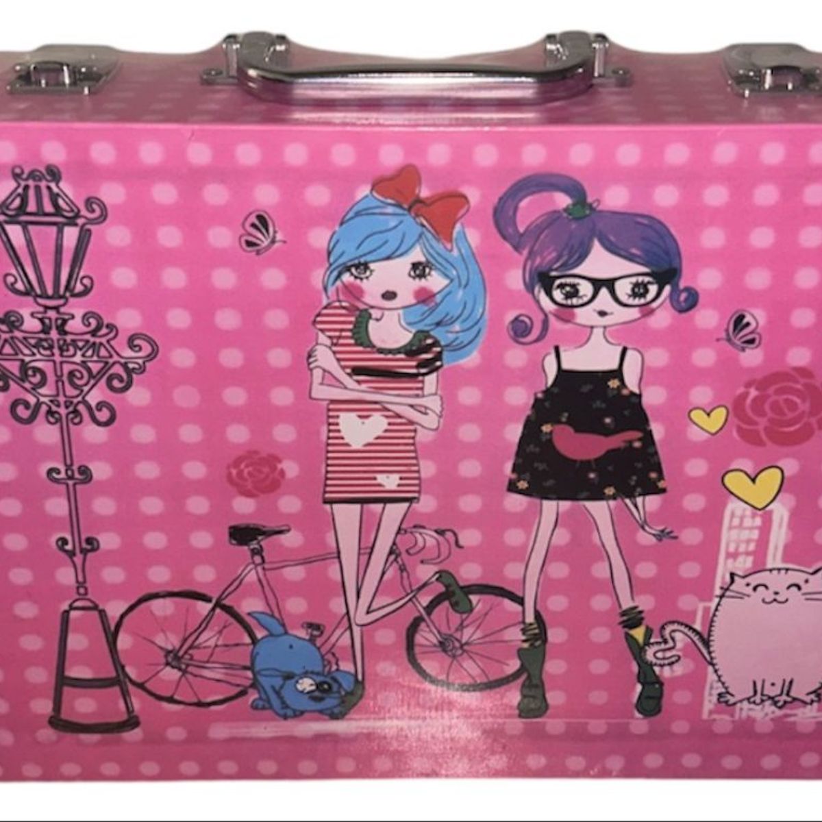 GENERICO - Set De Artes De 145 Colores Con Maleta De Niñas Muñeca
