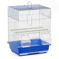 GENERICO - JAULA PARA AVES PEQUEÑAS 104 AZUL