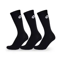 LOTTO - Calcetines Tripack Largos Negro - Unisex - Negro - 35-38
