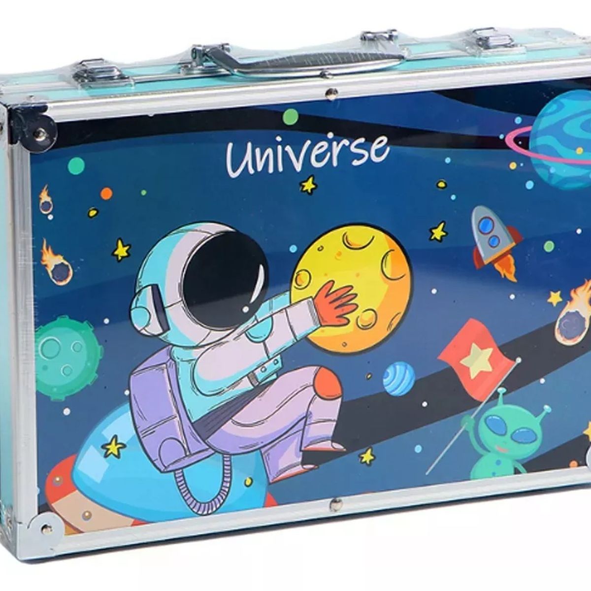 NO LOGO - Kit Dibujo Niño 133 Piezas Pintura Arte En Maleta Aluminio