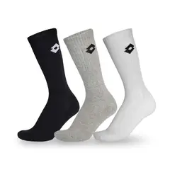 LOTTO - Calcetines Tripack Largos Multicolor - Hombre - Multicolor - 35-38