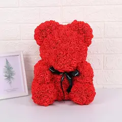 MOVI - Oso De Rosas Artificiales con Caja De Regalo Incluida Original