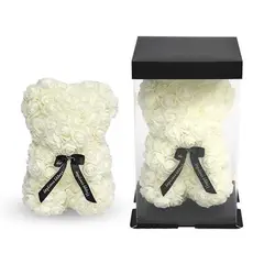 MOVI - Oso De Rosas Artificiales con Caja De Regalo Incluida Original