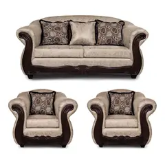 ADONIS LEUDH - Living 2+1+1 Estambul Envejecido Extra Grande Beige Con Pelitos