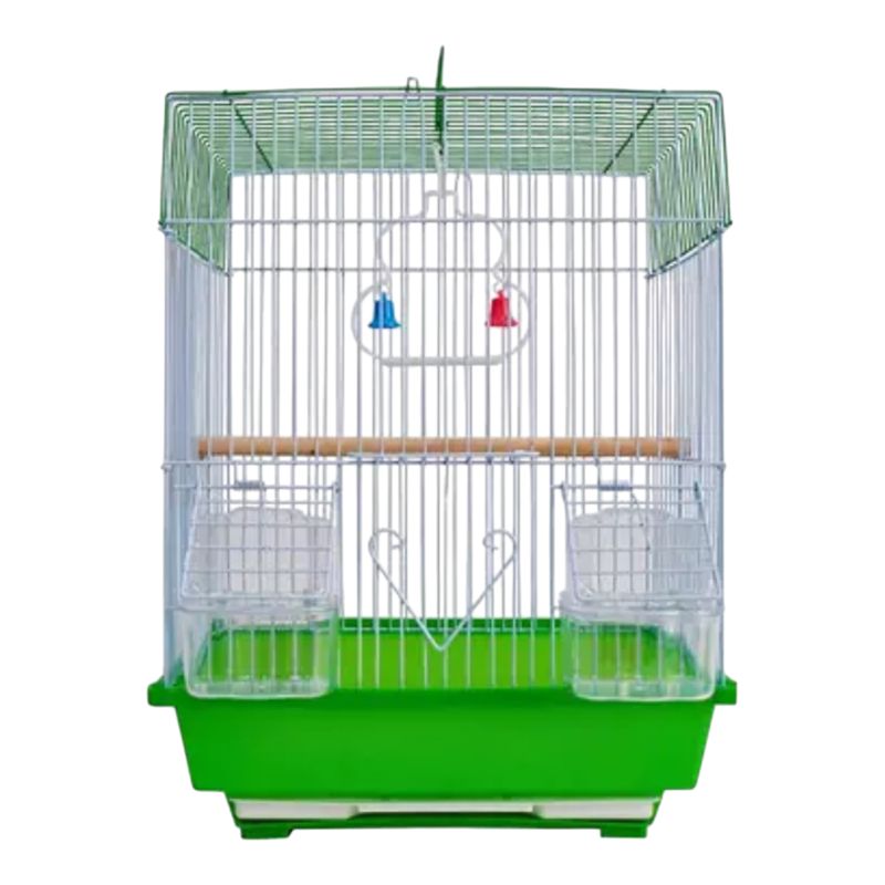 GENERICO - JAULA PARA  AVES PEQUEÑAS  104 VERDE