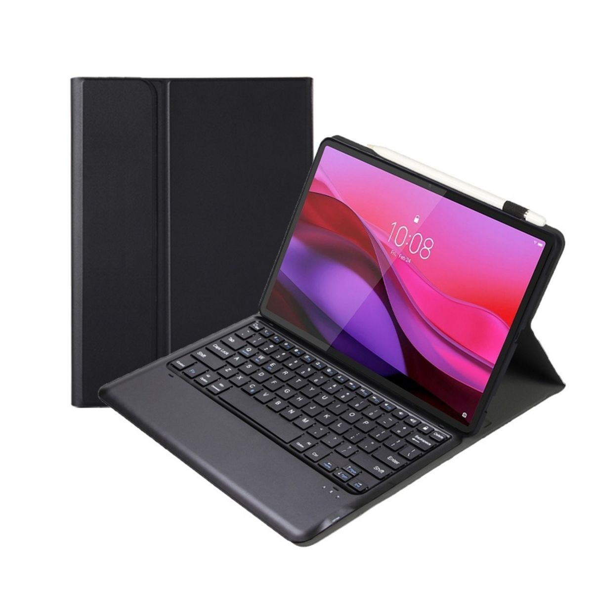 RENVMEXY - Teclado Bluetooth Negro para Lenovo Yoga Tab Plus 12,7 pulgadas 2025