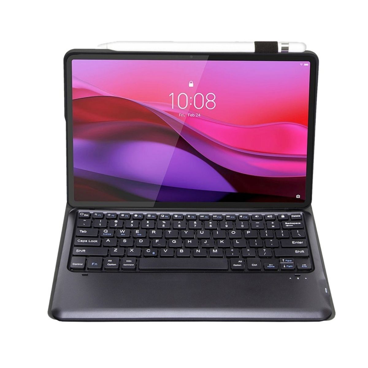 RENVMEXY - Teclado Bluetooth Negro para Lenovo Yoga Tab Plus 12,7 pulgadas 2025