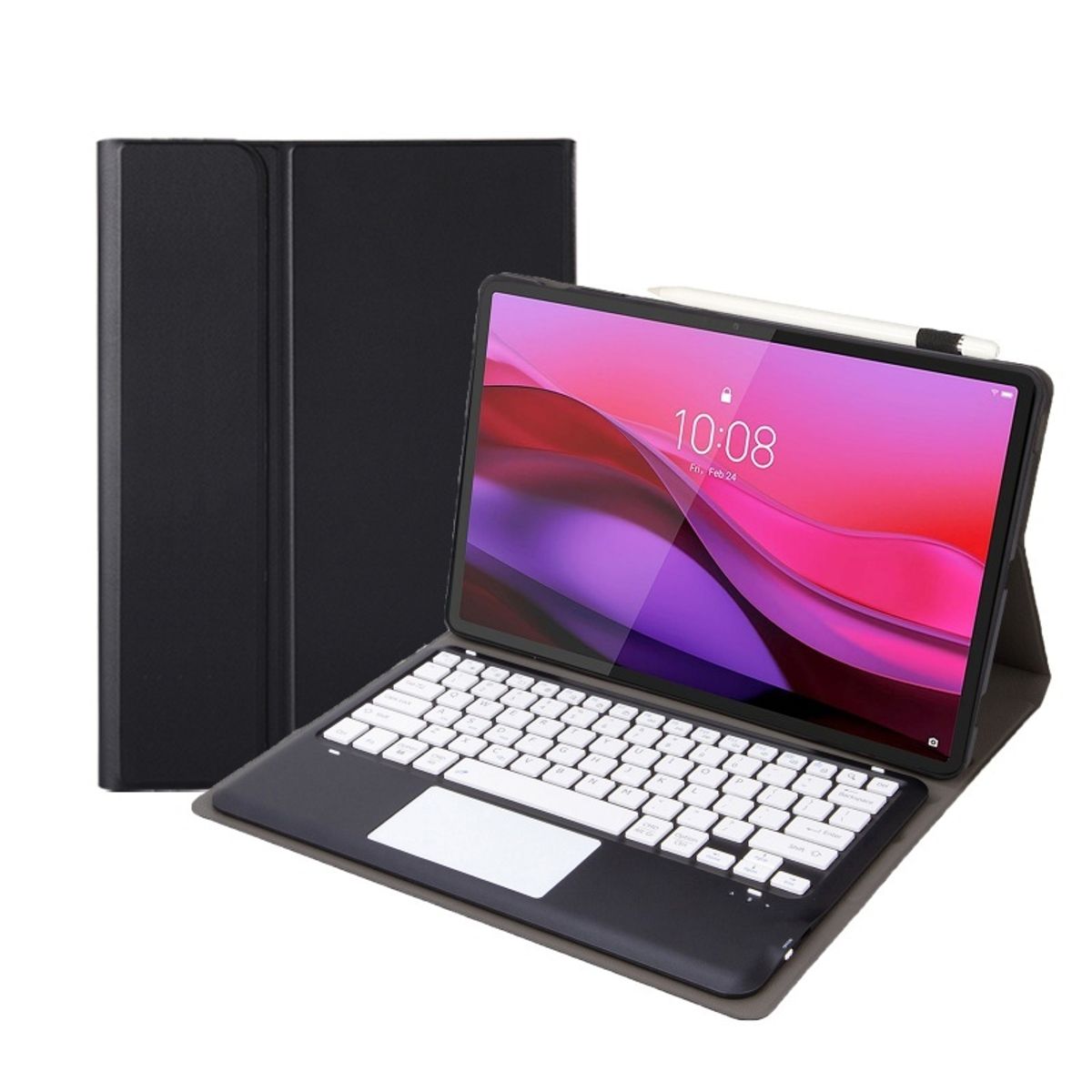 RENVMEXY - Teclado Táctil Bluetooth para Lenovo Yoga Tab Plus 12,7 pulgadas