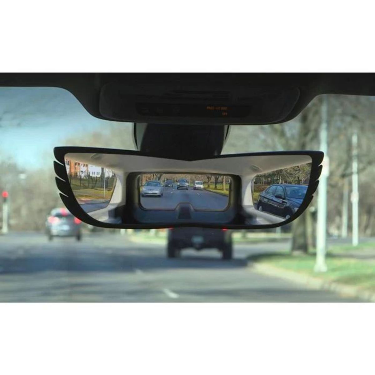 MOVI - Espejo Retrovisor Interior Curvo Anti Reflejo Gran angular
