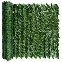 3x1m Malla De Hojas Enredadera Artificiales Cerca Decorativa Verde