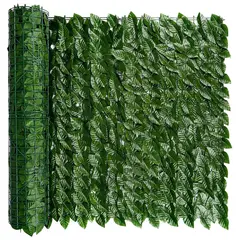 SUPERCENTER - 3x1m Malla De Hojas Enredadera Artificiales Cerca Decorativa Verde