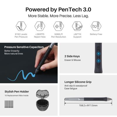 Imagen 2 del producto Tablet gráfica de dibujo Inspiroy 2 L H1061P