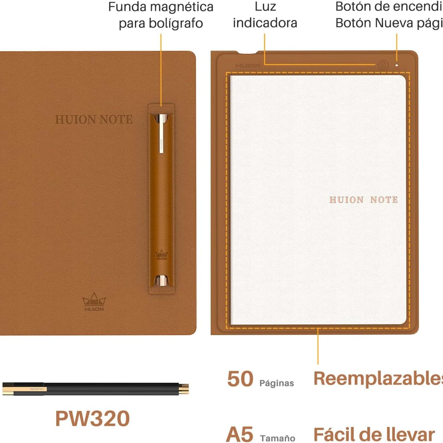 HUION Huion Note X10 - Smart Digital Notepad Notebook Bluetooth