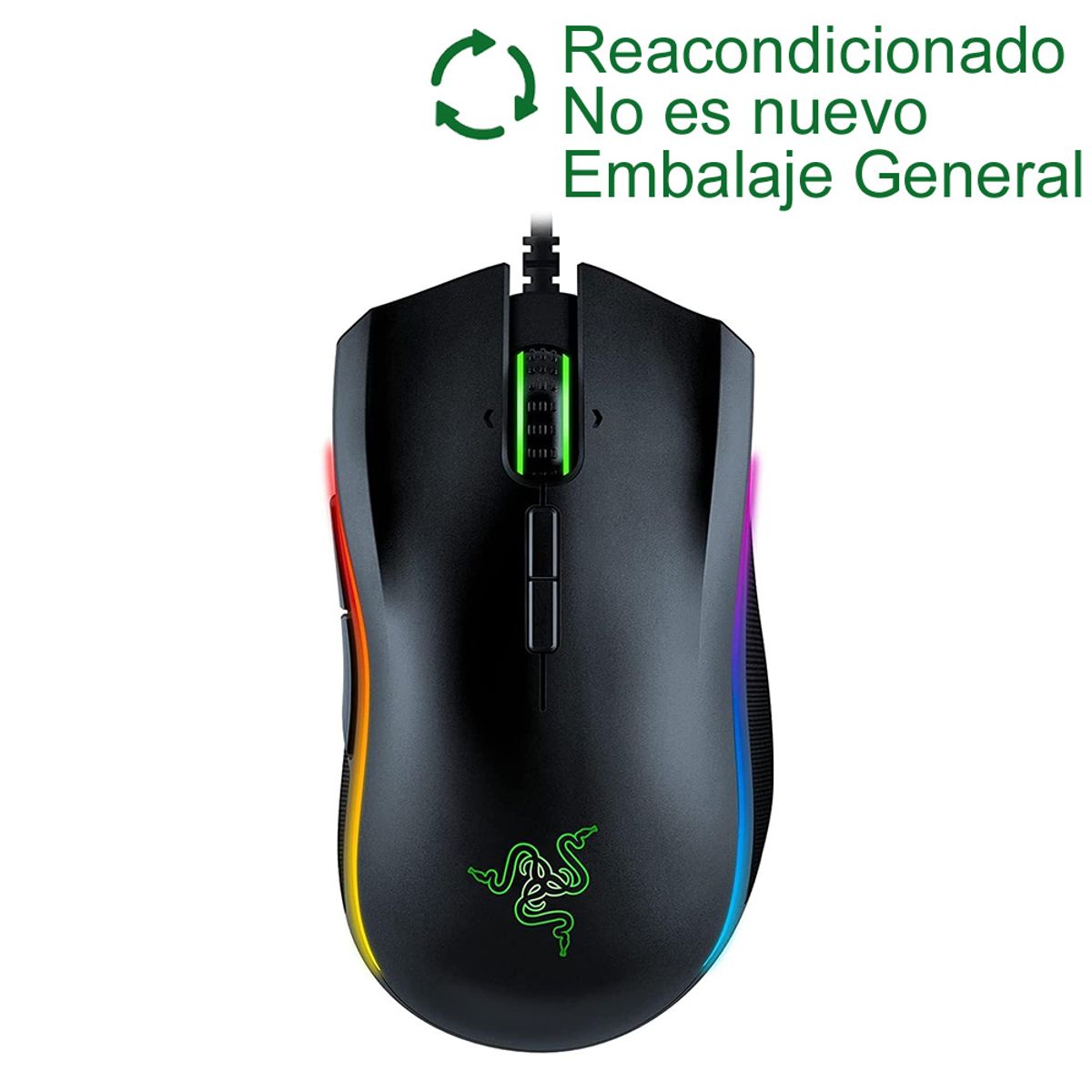 RAZER - Razer Gamer Mouse Mamba Elite Wired Reacondicionado SemiNuevo-Negro
