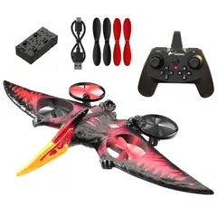 TIOZONEY - Aeroplano de control remoto con forma de dragón - rojo