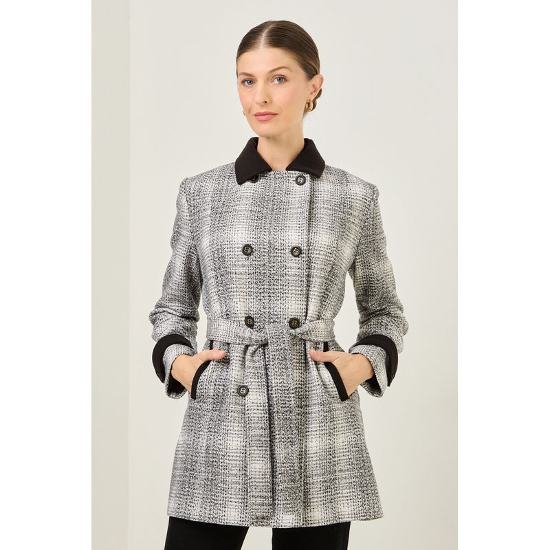 MA GRIFFE - Chaqueton Negro Mujer Magriffe
