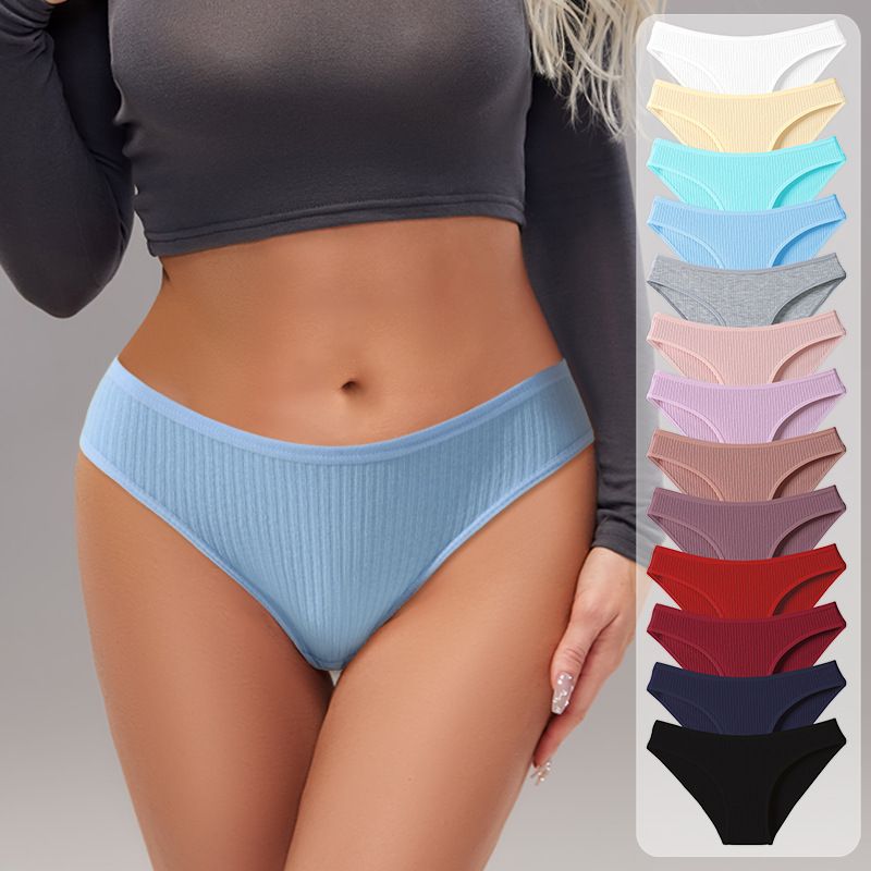 TIOZONEY - Pack de 12 Calzones Mujer