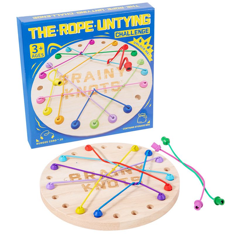 TIOZONEY - Juego de desatar cuerdas en la mesa