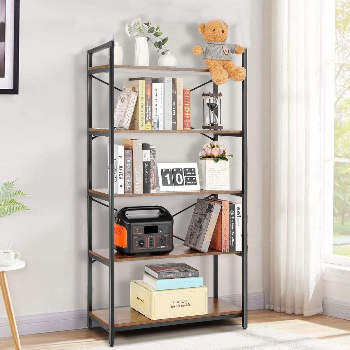 YOMYM - Estante Rivet Metal 5 Nivel(es) 180×95×30CM