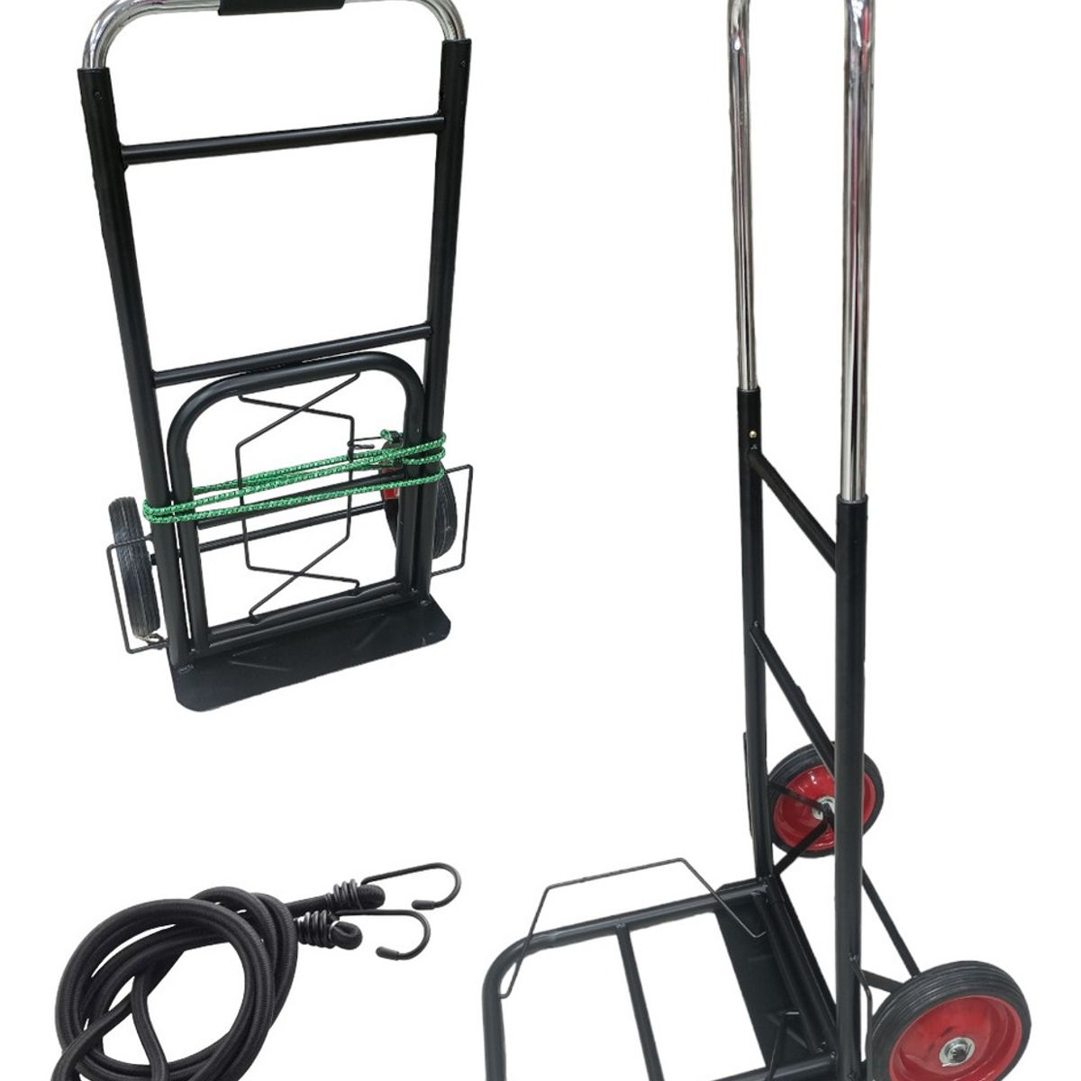 GENERICO - Carro De Carga Pleglable Para 100 Kilos Multiuso Yegua Plata