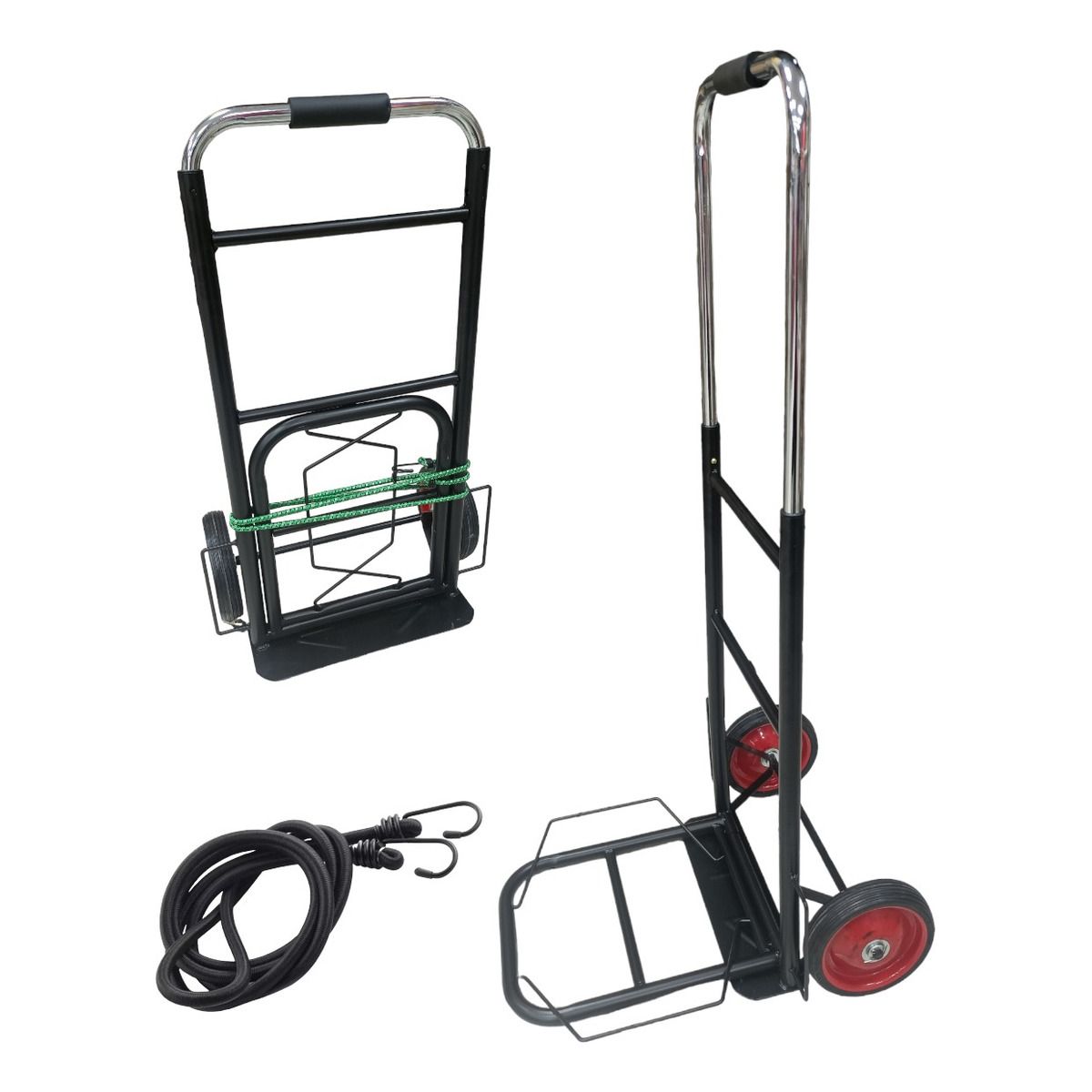 GENERICO - Carro De Carga Pleglable Para 100 Kilos Multiuso Yegua Plata